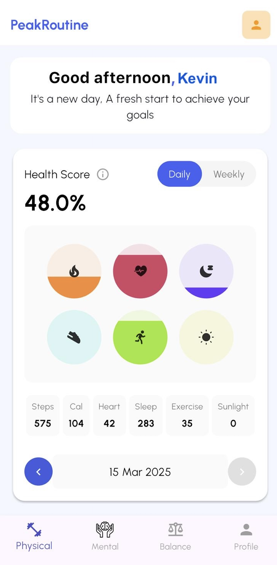 Health Score Dashboard